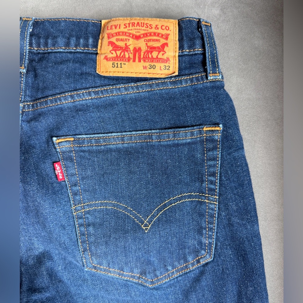 Levi's Slim Fit Dark Blue Jeans